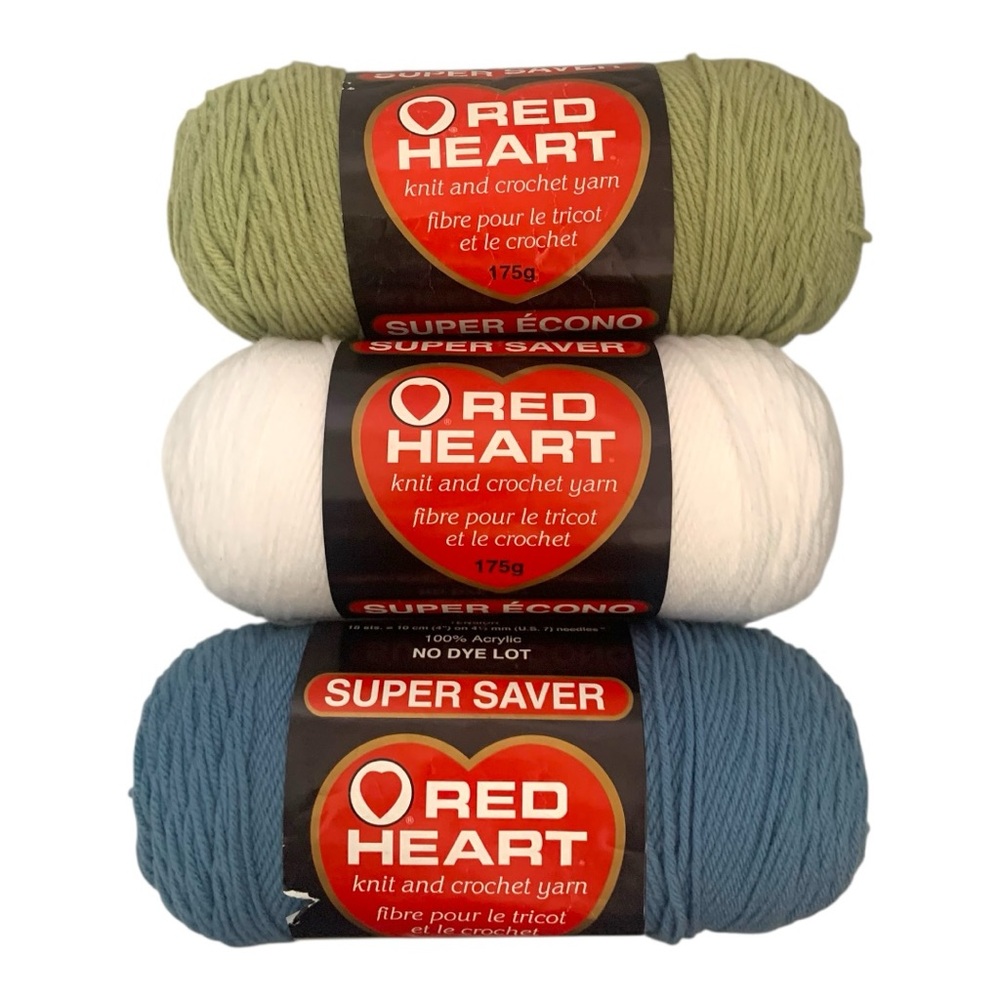NWT Red Heart Worsted Yarn Knit Crochet 3X 175g